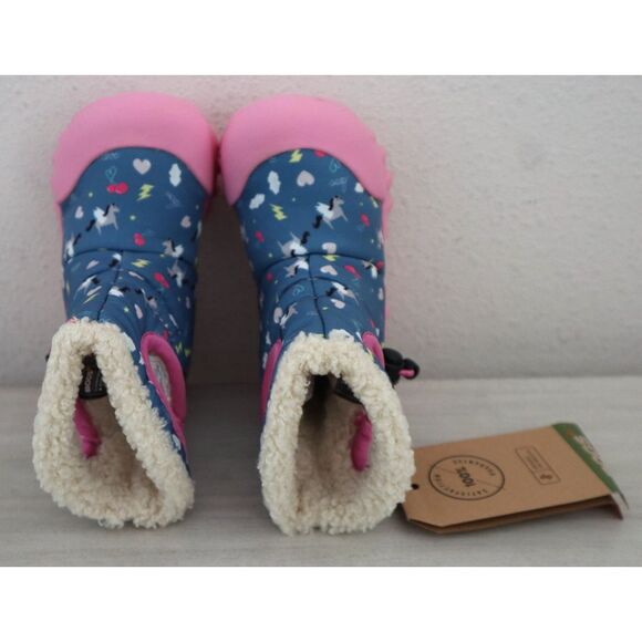 Bogs 72603I-469 Baby Girls Sz 6 Dark Blue Multi B-Moc Pegasus Snow Boots - Picture 9 of 13